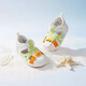 Dr. Jiangs Sommer vielseitiger Cartoon Front-Schritt-Schuhe für Jungen, Baby Kleinkinder, süße Kinderbag-Toe-Sandalen, Reis/Grün/Orange, Größe 21, Fußlänge ca. 12,3-12.9