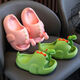 Chaomengcheng 1000+ people sold a single dinosaur slippers in one week in Chaomeng City. Cartoon boy girl baby summer home indoor bathing protection. Newly upgraded green chao soft dinosaur 24-25 inner length 160