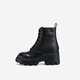 IIJIN 2024 Nouveau Sole de 9,5 cm Sole de grande hauteur Ultra-Light Simple and Polylemle Leather Boots Martin pour les femmes YF706aswo Black 36