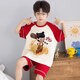 
LangSha (LangSha) Children's Nezha Pajamas Boys Small Medium Large Children Summer Short Sleeve Thin Cotton Home Suit Boys Student Cartoon Set LT694 160 Recommended 150-160CM/80-95Jin [Jin equals 0.5 kg]