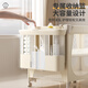 ULOP (ULOP) Krippe bewegbares Spleißbett Multifunktionsklappkrippe mit Windel Tischmoskitonetz Schlafartefakt Babybett Babybedarf Neugeborene Geschenk Cradle Shaker Multifunktional Crib 0-3 Jahre altes Schulbilder, um Kokosnusspalmenpolster zu schicken