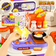 
Yimi Children's Toys House Simulation Kitchen Stove Trolley Box Storage Birthday Gifts for Men and Women Aged 3-6 Years