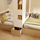 Quanyou Whole House Customized Youth Garderobe Bücherregal Integrated Storage Cabinet Multifunktions-Lagerschrank Tatami Boden-Boden-Bett 1098/(kann aus Tatami bestehen. Bitte wenden Sie sich an den Kundendienst, um Einzelheiten zu erhalten)