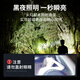 天火（SkyFire）强光夜钓头灯钓鱼感应帽檐帽夹灯亮头戴式充电长续航 品质保障七天无理由退换货