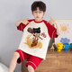 
LangSha (LangSha) Children's Nezha Pajamas Boys Small Medium Large Children Summer Short Sleeve Thin Cotton Home Suit Boys Student Cartoon Set LT694 160 Recommended 150-160CM/80-95Jin [Jin equals 0.5 kg]