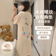 莫代尔凉感睡衣女夏季冰丝螺纹加大码300斤胖mm薄款短袖卡通家居服睡裙 SL.1105粉色草莓 M [75-100斤]