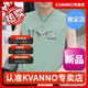 KVANNO液氨丝光棉背心男潮流印花无袖t恤冰丝凉感速干运动坎肩宽肩健身 14c829黑色 M 95-115斤