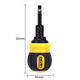 Deli ratchet dual-purpose screwdriver cross-shaped three-way retractable adjustable multi-function screw set DL626010