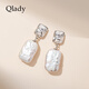 Qlady Baroque Freshwater Pearl Earrings Feminine and High-end 2025 New Earrings Silver Needle Light Luxury Earrings Gift