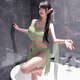 Rosainstyle【情人节送老婆】小家碧玉肚兜分片睡裙套装纯欲古风睡衣 6296【肚兜+披帛+分片裙+T裤】 均码