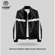 Fr.yh.zh fashion senwen leichte Luxus-Männerkleidung Frühes Frühling Herren-Spleißkontrast Farbe Fashion Clip Light und gutaussehende Jacke 9226 Dunkelgrün M 100-120jin [Jin gleich 0,5 kg]