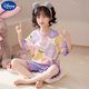 迪士尼（Disney）甜美可爱女童家居服套装优质棉少女款夏季短袖短裤甜美睡衣女孩 687莫代尔 85 童10码 建议身高85-95CM