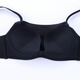 Fenyi small breasts push up to make the cup bigger, no steel ring, thin upper part, thick lower part, anti-exposure tube top, adjustable underwear bra 8246, black 70B/32B