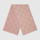 Gucci (Gucci) Damen -Elfenbein und Pink GG Check Woll Jacquard Schal 7744193GAMQ9272 7744193GAMQ9272