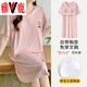 雅鹿棉质短袖睡衣女夏季薄款带胸垫甜美少女学生圆领夏天家居服 短//袖短//裤：B12241 XL 女110-125斤】