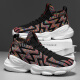 Changxiang Huili Men's Shoes Summer 2025 Nuevo deportes de carreras Leisure Travel Teenager espesor de malla de malla de coco en la suela Hombres RF-AA9909 Negro y rojo 42