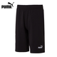 Puma (PUMA) pure cotton shorts men's 25 summer elastic breathable loose running sports pants youth simple casual three-quarter pants 687541-01/embroidered logo/black L /180/78A