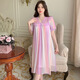 HUALIN FASHION宫廷风莫代尔网纱睡裙带胸垫公主性感家居服 3923带胸垫 175 L