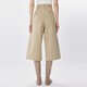 
JNBY [Same Model in Shopping Mall] 25 summer new casual pants for women wide-leg cropped pants 5P5E11980 273/paper khaki M