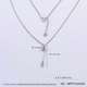Liansichao PT950 solid Fu brand tassel platinum necklace Fu Lu double gourd pendant platinum chain set Valentine's Day gift platinum solid Fu brand gourd set chain about 5.26g