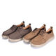 Clarks men's shoes spring comfortable head layer cowhide wear-resistant non-slip breathable soft sole soft surface casual leather shoes gray 41