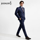 Zhuangji 120-count high-count men's suit suit for all seasons, professional formal wear, wedding banquet suit, two-piece suit