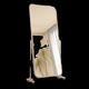 
Yusenyi HD full-body mirror makes it look taller and slim. Dressed for home floor-standing mirror arched and movable internet celebrity photography special dance mirror Rounded corner dance mirror 165*56 delivery upstairs* damaged