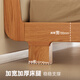 Lit en bois massif d'origine moderne simple appartement écologique écologique en cuir authentique riz abricot lit doux chêne 1,5 mètres lit double l701b
