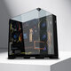 LIANLI Bauhaus O11 Vision Compact Sea View Room Chassis Panorama Säulenloser MATX-Gaming-Desktop-Computer Desktop-Hauptgehäuse Dreiseitiges Glas 360 Wasserkühlung Bauhaus Black Chassis + Lianli Intelligent Display 8.8 Chassis Sekundärbildschirm O11 Vision kompakt
