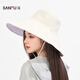 Sanfu doppelseitiger großer Edge Sun Protection Hut, modische und modische lässige Kleidung Accessoires Sonnenhut 841497 Pink, Einzelgröße