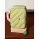 Tagi. Hadou Callme storage bag hotdog double zipper cosmetic bag travel bag storage bag - sea salt cheese
