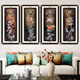 Neue chinesische Stil Wohnzimmer Dekoration Malerei Sofa Hintergrund Wand Pflaumen Orchidee Bambus Chrysanthemen Wandraum Teelaum Pendell