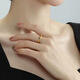 Menbin 18k gold glossy ring au750 non-demolding solid simple plain ring couple ring gold 18k gold light No. 10