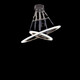Leshi (NVC) 2025 Neue Sternring Kronleuchter Wohnzimmer Jingxiao Star Diamond Moderne einfache Esszimmerlampe Runde neue LED Hanging Lampe Stern Ring MZD1585+Vier Ringe+dreifarbige Lichtwechsel+intelligent