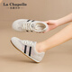 La Chapelle Frauenschuhe 25 Jahre Neue Frauenschuhe Mesh atmungsable Brettschuhe lässig vielseitige Frauenschuhe de Trainingschuhe Nicht riechende Füße Leichtgewichtige Frauenschuhe Beige xxe6628-2 40
