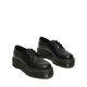Martin (Dr.Martens) 1461 Quad Damen Herbst- und Winterschwamm Kuchen Pendeln Hochglänzende schwarze dicke Lederschuhe Single Schuhe Schwarz 37