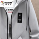 Woodpecker windbreaker men's jacket mid-length spring and autumn windproof top casual hooded workwear teenager boys spring men khaki XL
