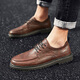 
Red Dragonfly (RED DRAGONFLY) 2025 autumn new style of Brock leather shoes trendy men's shoes men's casual shoes Korean style British style shoes men's H9902 black 38