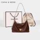 Cinvaikrose Offizielle Website Kleine C/K-Tasche Frauenbeutel 2025 Neue Großkapazität Pendler Einkaufstasche Casual Crossbody Bag Kaffeefarbe