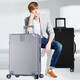 Fandia suitcase men's 28-inch universal wheel trolley case women's large-capacity suitcase password box leather suitcase black