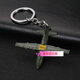 Bambie MK14 Shooter Step to PlayerUnknown's Battlegrounds Gun Weapon Model Pendant Keychain Chicken Game Peripheral 12cm Cartoon S686 Double Tube Opp Bag Independent Packaging