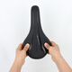 Coussin de vélo géant ATX830 CORDE DE SEAT DE VILLE DE VTTOLE Bélo de route Soft Comfort Saddle All Black [28x15cm]