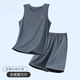 Yu Zhaolin (Yuzhaolin) Herren-Pyjamas, Sommer-Eis-Seiden-Westen-Shorts für junge Schüler im Sommer loser großer Hauskleidung können außerhalb von NSANM-12023 2XL getragen werden (empfohlen 150-175jin [Jin gleich 0,5 kg])