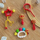 Infant and early childhood education enlightenment sand hammer hand bell rattle drum beater drum beater plate bread superman comfort toy [3 piece set] Elementary sensory enlightenment set