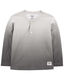 OshKosh B Gosh Boys Long Sleeve Raglan Henley, Black and White Gradient Black and White Gradient 24 Months