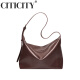 
CITICITY light luxury brand bag women's bag high-end one-shoulder tote bag 2025 new fashion underarm bag 520 gift vegetable tanned brown color high 21CM