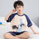 
Children's pajamas for boys summer pure cotton short sleeve thin medium size children Nezha teenagers 2025 new home clothing [100% pure cotton] YM-695 Huanglong 165 [L code] Recommended height 160-165CM