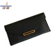 Kangaroo (KANGAROO) 2025 new Japanese and Korean wallet women's long style, large capacity, multi-card position, fashionable and versatile solid color simple soft wallet, black