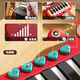 Jouets de piano de piano électronique mignon dinosaure pour les enfants peut jouer de la musique et un cadeau de puzzle pour les débutants. Le bleu de piano électronique peut jouer sans batterie 618 Double Festival du printemps Festival chaud du Nouvel An