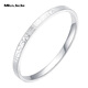 Miss JuJu pt950 pure platinum lucky broken ice bracelet for women new platinum round bracelet in stock inner diameter 56mm weight 19.84g width about 5mm